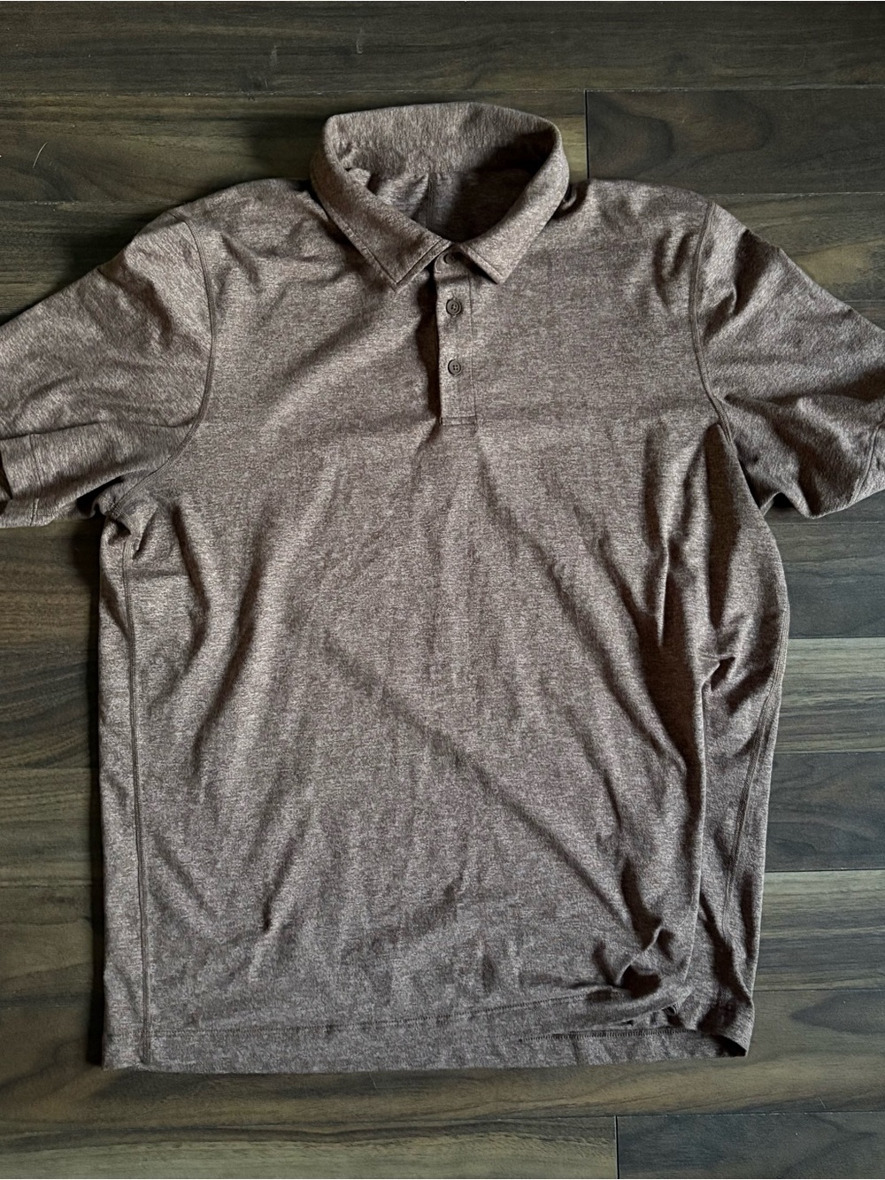 lululemon athletica Men's Heathered Brown Polo